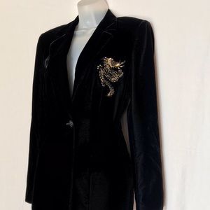 Escada Vintage Black Velvet Jacket